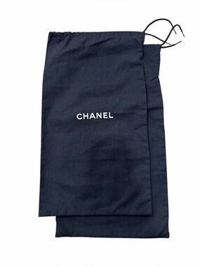 Chanel Black Cotton Drawstring Dust Bag – 8.5” x 14.5” – Authentic Set of 2